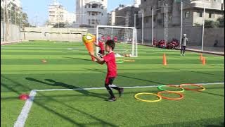 تمرين ترفيهي رشاقه ومرونه ........للبراعم أكاديمية النجوم ⚽️