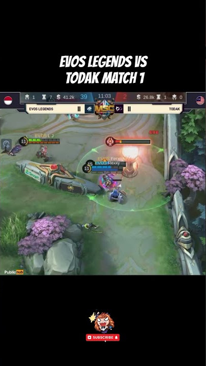 EVOS LEGENDS VS TODAK MATCH 1