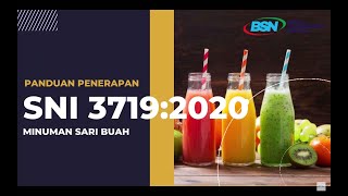 Panduan Penerapan SNI Minuman Sari Buah