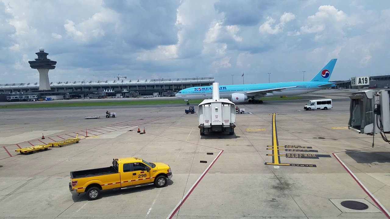 Dulles Airport action with Korean Air YouTube