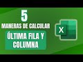 5 Formas Para Obtener La última Fila Y Columna En Excel VBA mp3