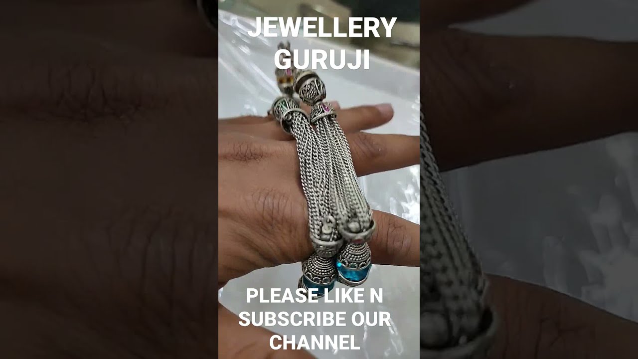 LATEST PAYAL DESIGN OXIDISED SILVER PAYAL 