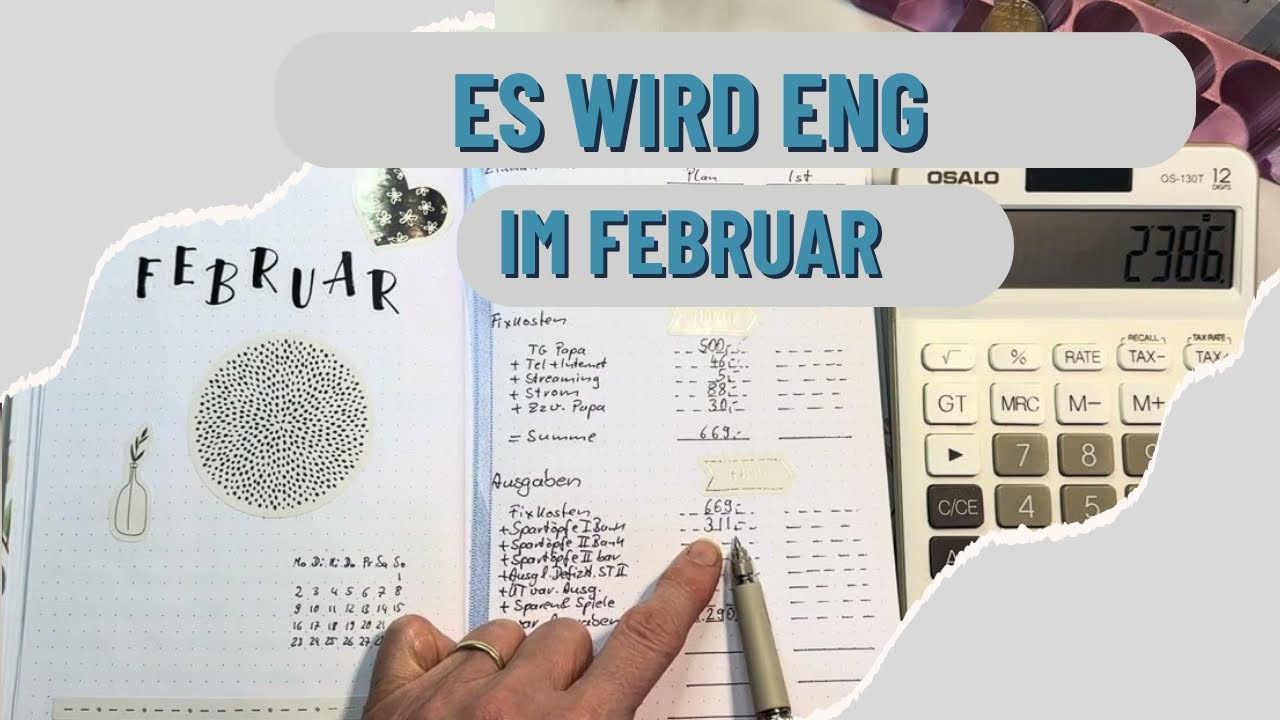 Planung und Cash Stuffing für Februar 2026 #umschlagmethode #budgeting 