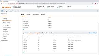 Controlling bandwidth with Aruba Roles