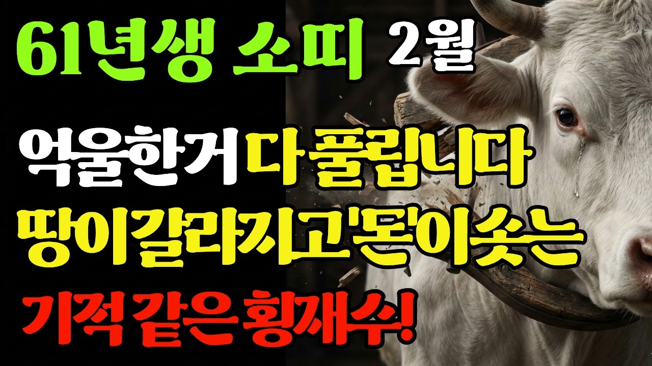 1961년생 소띠님, 제발 그만 일하세요!