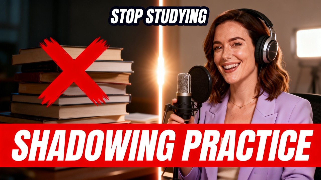Stop Studying Grammar! Do THIS for 9 Minutes to Speak English Fluently Shadowing Practice