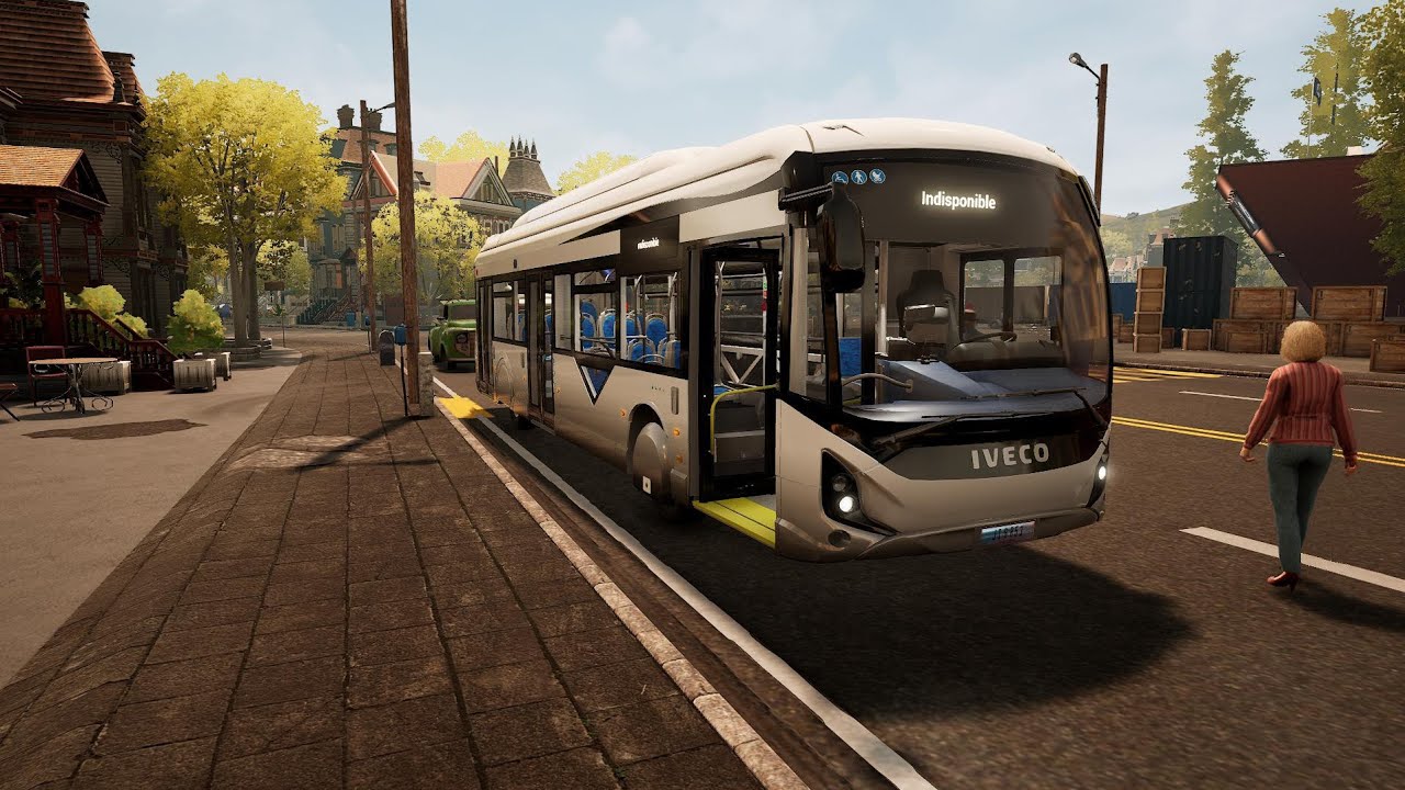 Iveco Bus E-way | Gameplay Bus Simulator 21 | Hori Racing Wheel Apex (HORI RWA) #2