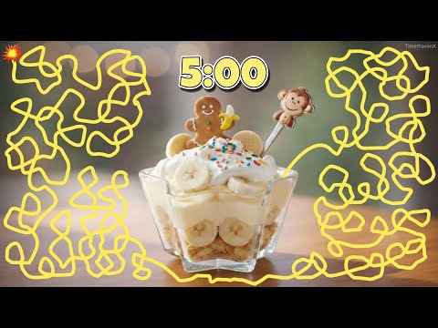 5 Minute Timer Bomb | Banana Pudding EXPLOSION! 🍌🥣
