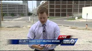Crown Center security guard shot while aiding shooting victim