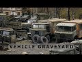 Military vehicle graveyard