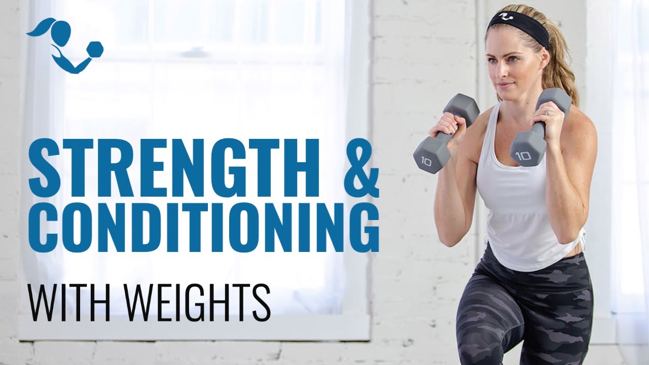 38-Minute Strength and Conditioning with Weights Workout - YouTube