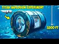 Exprience dimplosion de titan  ft en acier de 200 litres cras sous pression