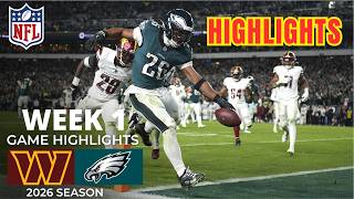 Philadelphia Eagles vs Washington Commanders Highlights HD | Sept 13, 2026 l NFL Week 1