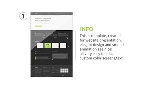 Clean Website Presentation After Effects Templates