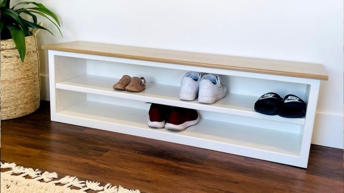 DIY Entryway Shoe Storage Bench