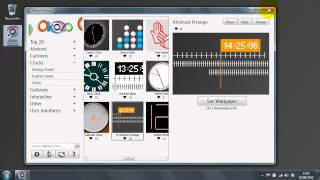 Abstract Desktop Clock Background screenshot 4