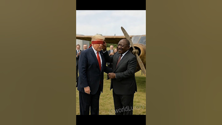 “Trump Receives a ‘Special’ Gift from Ramaphosa" Parody