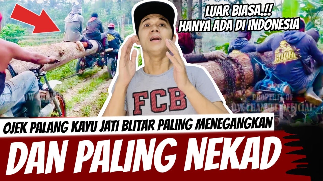 ORANG MALAYSIA🇲🇾 Pertama kali liat Ojek palang kayu jati Blitar Paling menegangkan & Paling nekat