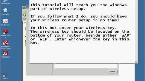 How to configure wireless internet on Windows XP   YouTube