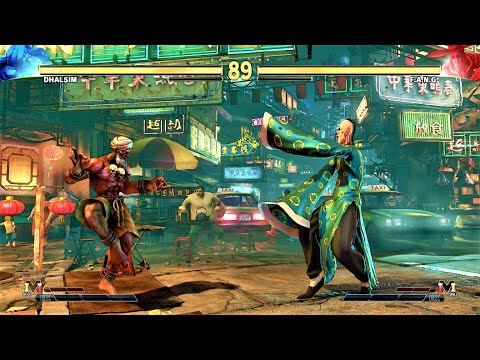 Dhalsim vs F.A.N.G (level 8 AI) - STREET FIGHTER V