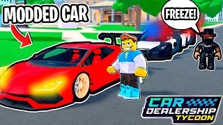 Cop Wanted To IMPOUND My Lamborghini Because I Have This Illegal Mod!? (Car Dealership Tycoon RP)