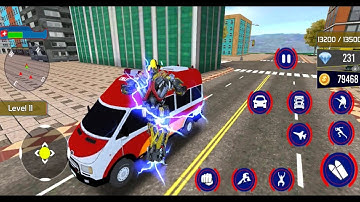 Police Truck Robot Game - Dino Robot Car Games 3d – Robots vs Ambulances Android Gameplay
