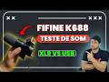 FIFINE K688 Teste de som XLR vs Usb