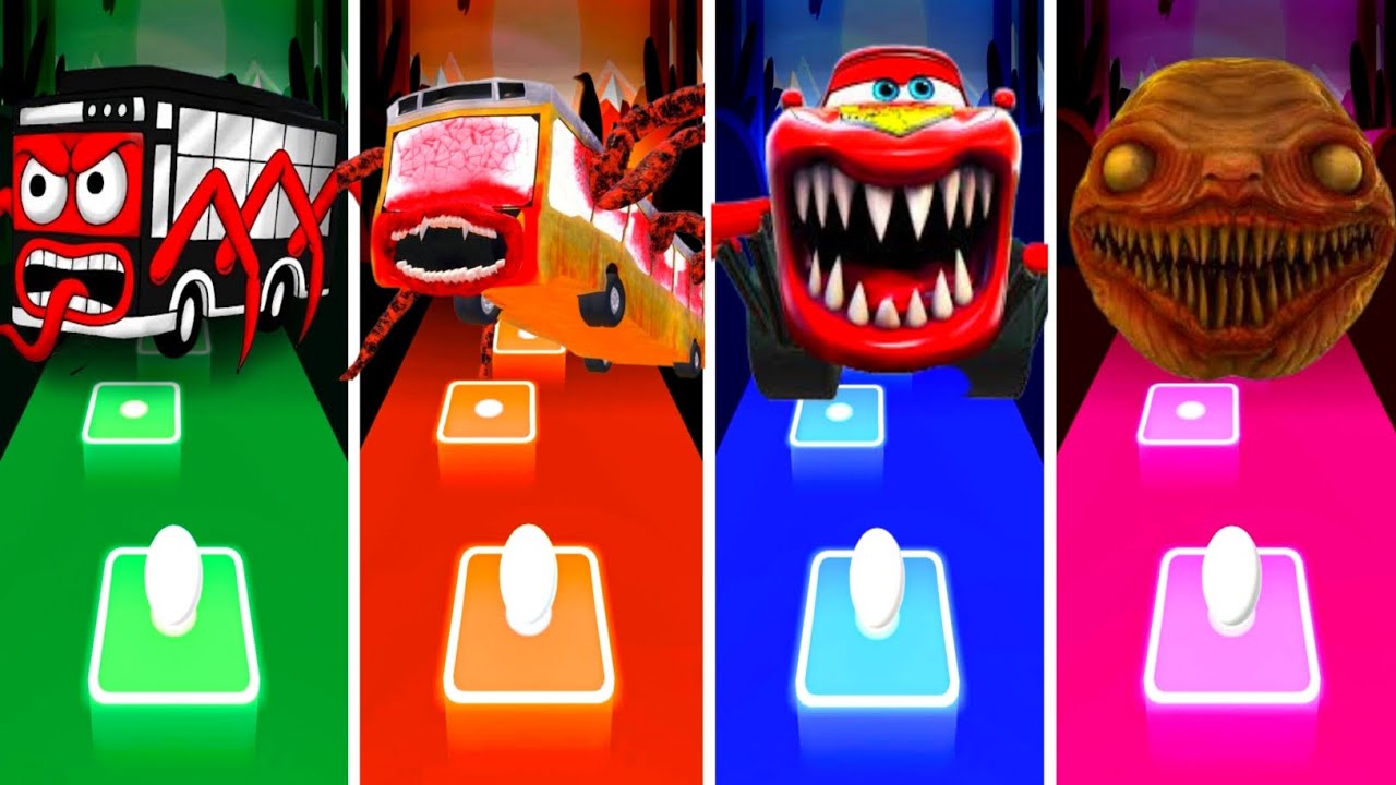 School Bus Eater 🆚 Bus Eater 🆚 McQueen Eater 🆚 Cho Cho Charles.💥Who Is The Best Coffin Dance? 🤔
