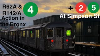 R62A & R142A 4 Train Action In The Bronx