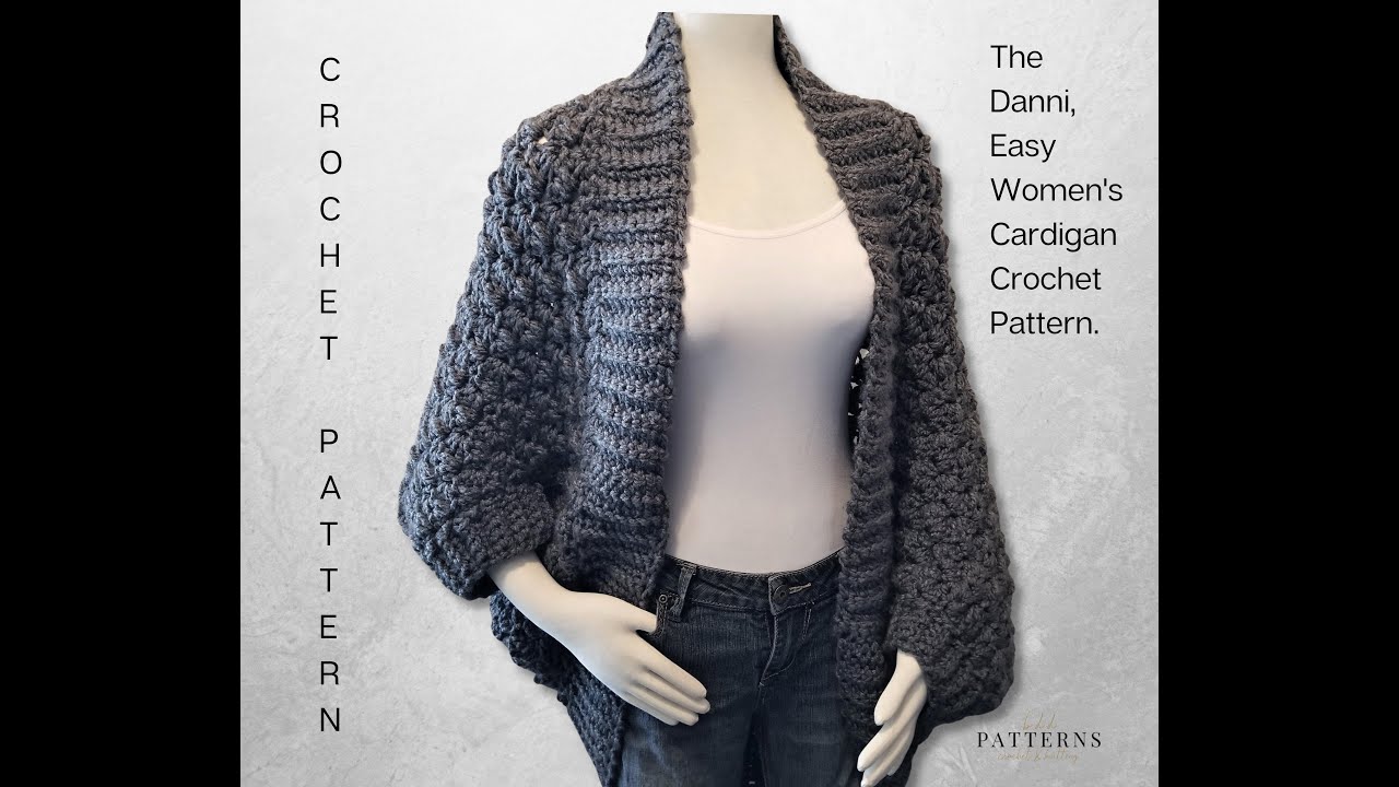 Learn Easy Crochet Techniques To Crochet A Super Cozy Cocoon Cardigan