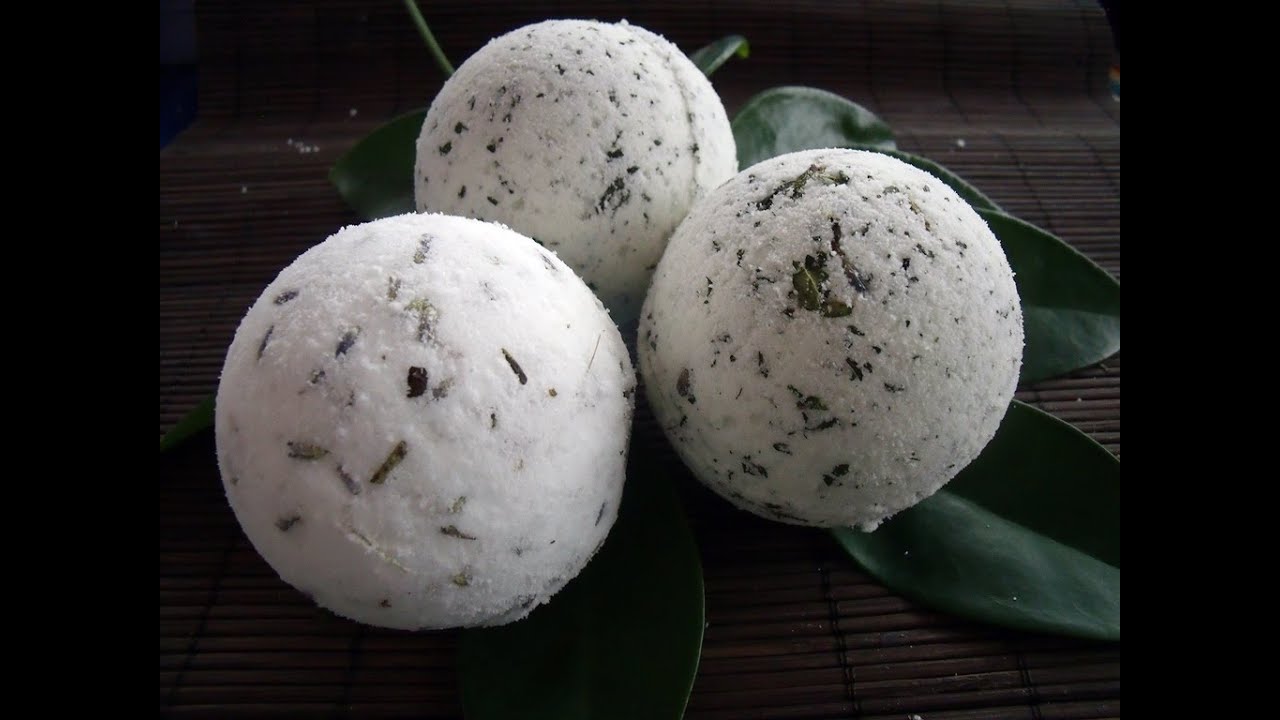 DIY Fizz Bombs with herbs