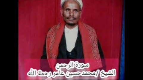 الشيخ الحافظ محمد حسين عامر رحمة الله   في سورة الرحمن