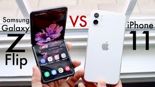 Samsung Galaxy Z Flip Vs iPhone 11! (Comparison) (Review)