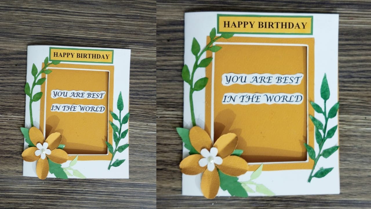 DIY Beautiful Handmade Birthday card idea|Card making|How to make easy ...