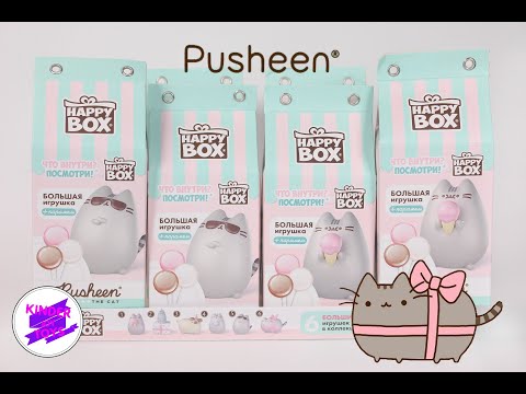 PUSHEEN! Happy Box Pusheen с коллекцией классных игрушек!!