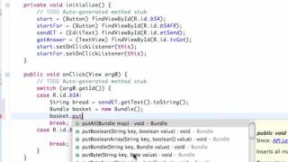 Android App Development for Beginners | 47 Passing a String between Activities