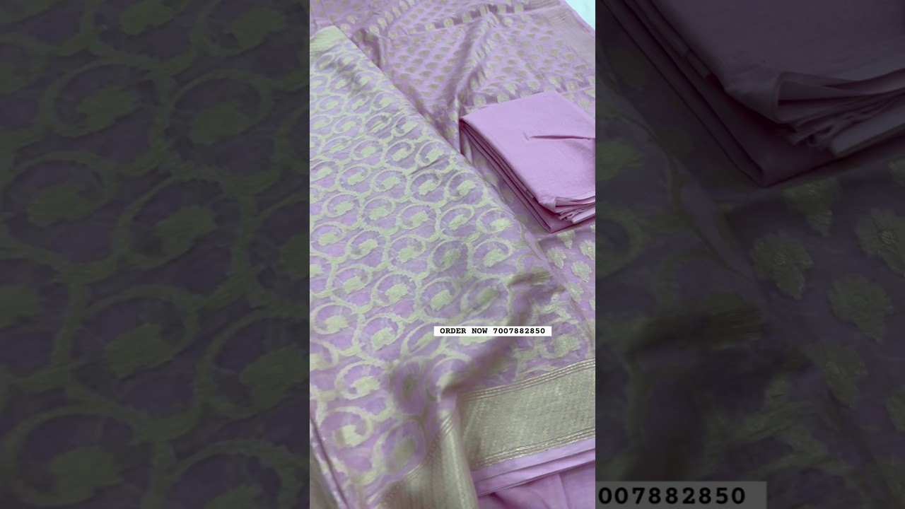 Banarsi pure Cotton zari weaved suits Collect ₹1950/- 