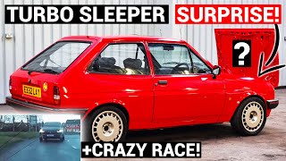 🐒 WE RACED A TESLA! FIESTA XR2 WITH TURBO MOTOR SWAP - INSANE!