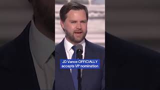 JD Vance OFFICIALLY accepts VP nomination