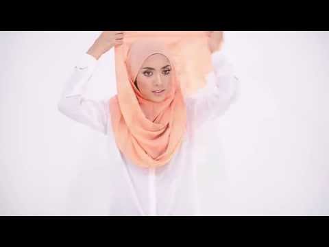 Shawlbyvsnow : Hijab Tutorial with Essential Scarf Basic #style2