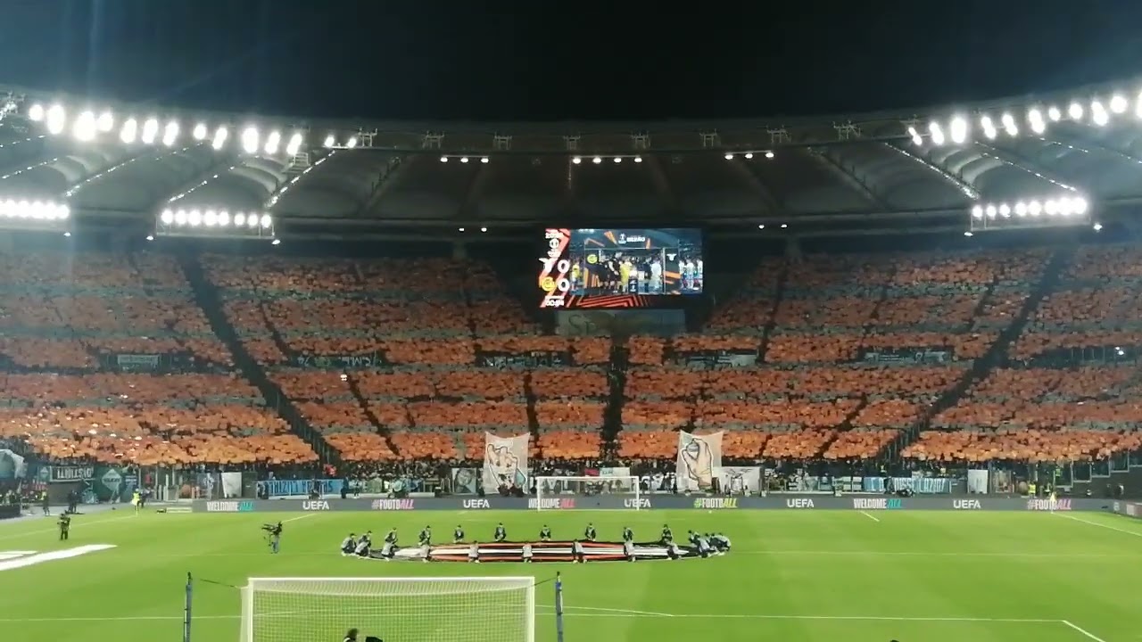 17/04/2025 LAZIO - BODO GLIMT = 2-3 d. c. r  PREPARTITA :  COREOGRAFIA DA BRIVIDI