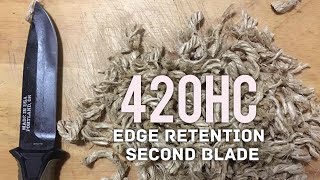 Edge Retention Test 420Hc Second Knife On Gerber Strongarm