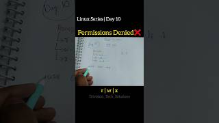 Linux Day 10🔥 #Linux #LinuxPermissions #DevOps #LinuxForBeginners #Shorts #viral #explore #software