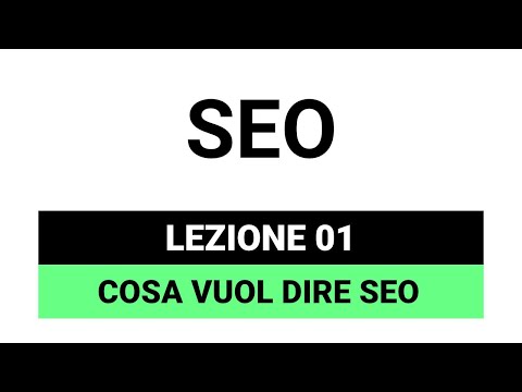 Video: Cos'è seo e smo?