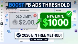 Details How to Increase Facebook Ads Threshold in 2026 | BIN Free Method Update