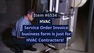 6534 HVAC Service Order forms