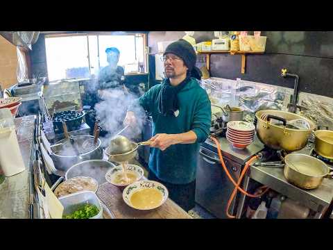 Cooking Tonkotsu Soup for 10 Hours Straight! Inside 80-Year-Old Legendary Tonkotsu Ramen Shop