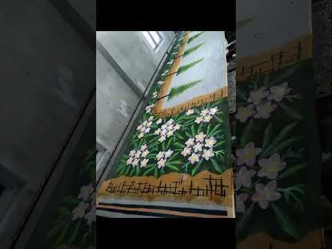 ONE SONG and A WHOLE LOT OF PAINT #handpaintedsarees #tirupati #nellore #sareemanufacturer