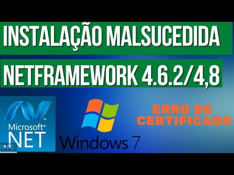 Instalação malsucedida Netframework