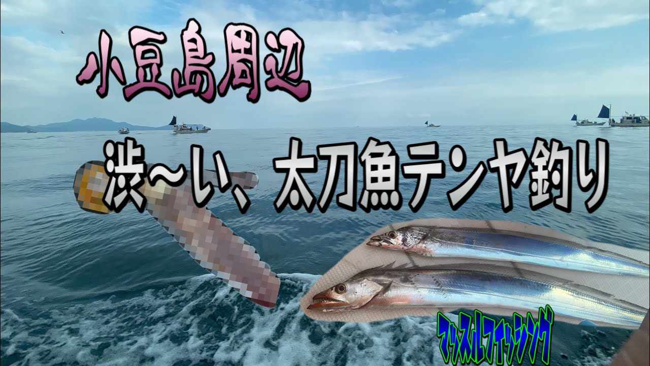 小豆島周辺 太刀魚釣り 渋 い時は 金の が有効 Youtube